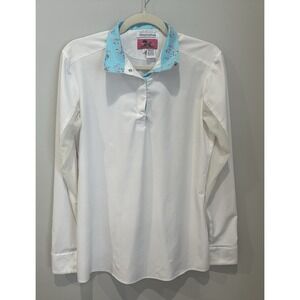 RJ Classics Prestige Classic Cool Stretch Flamingo Show Equestrian Shirt Large